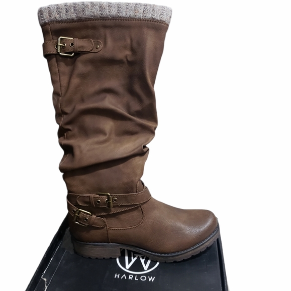 Brown Harlow Heather Fall Boots. Nwt - Picture 2 of 9
